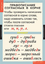 Правописание согласных в корне